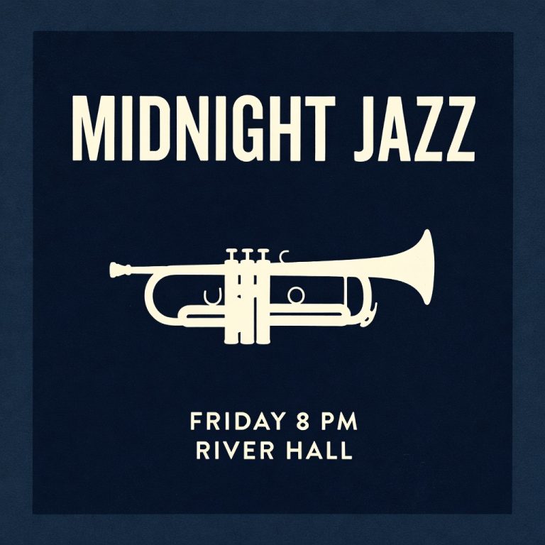 Grok Imagine Image: Midnight Jazz Poster