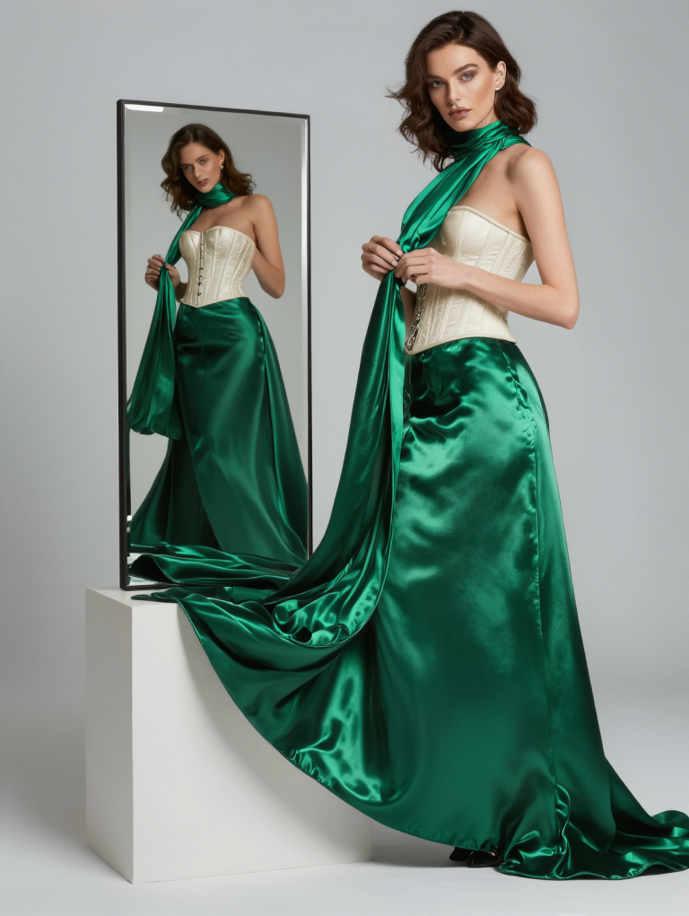 Microsoft Lens: Mirrored Satin Turn