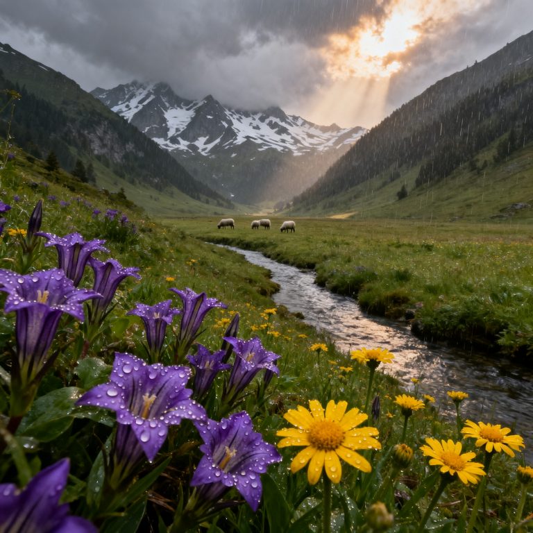 GPT Image 1.5: Alpine Wildflower Valley