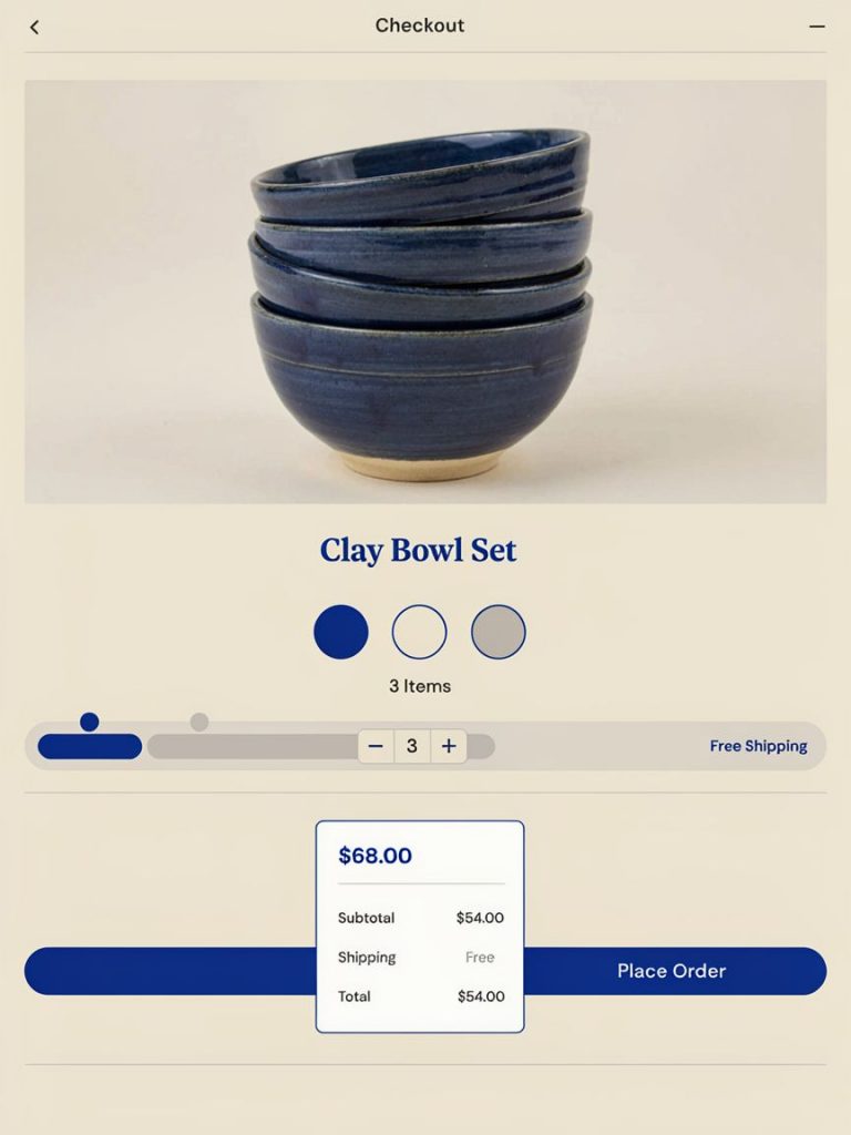 P-Image Ideogram: Ceramic Shop Checkout