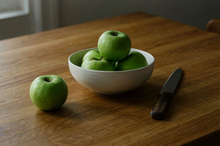 P-Image Ideogram: Three Apples, One Knife