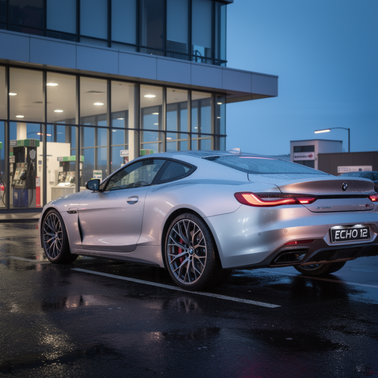 FLUX.2 Pro: Rainy Silver Coupe