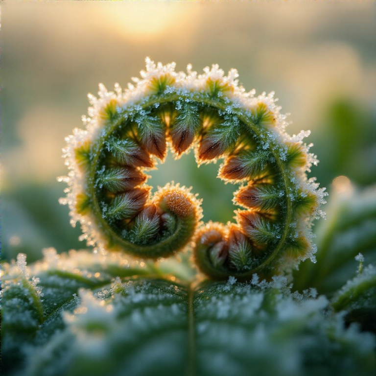 HiDream I1 Full: Frosted Fern Spores