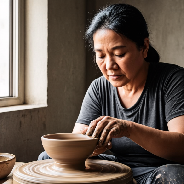 GLM Image: Ceramic Studio Hand Study