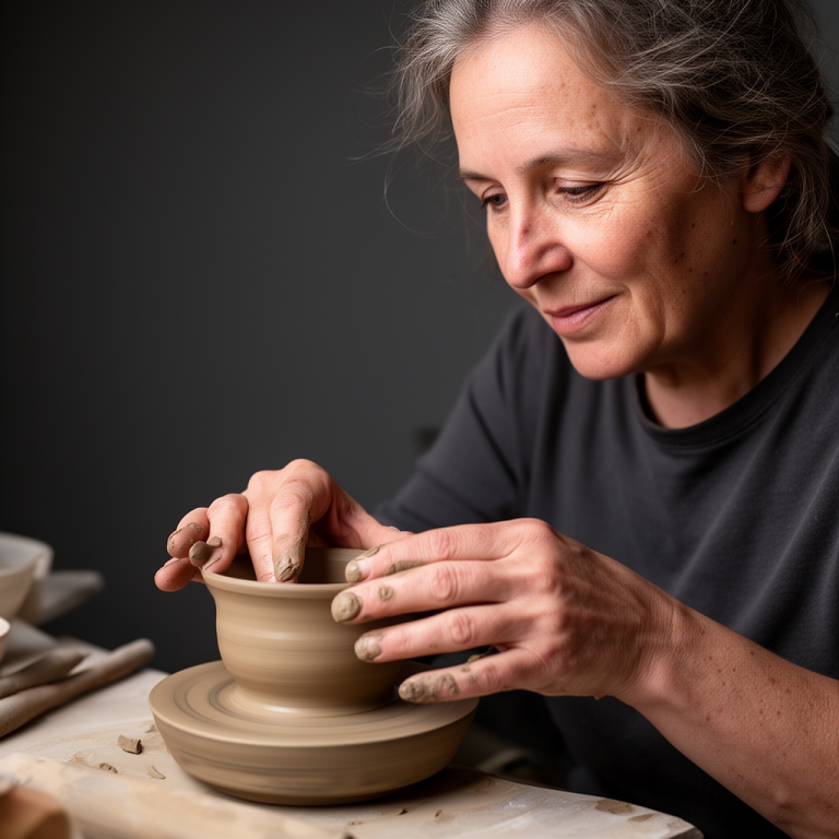 FLUX.2 Dev: Ceramic Studio Hand Study