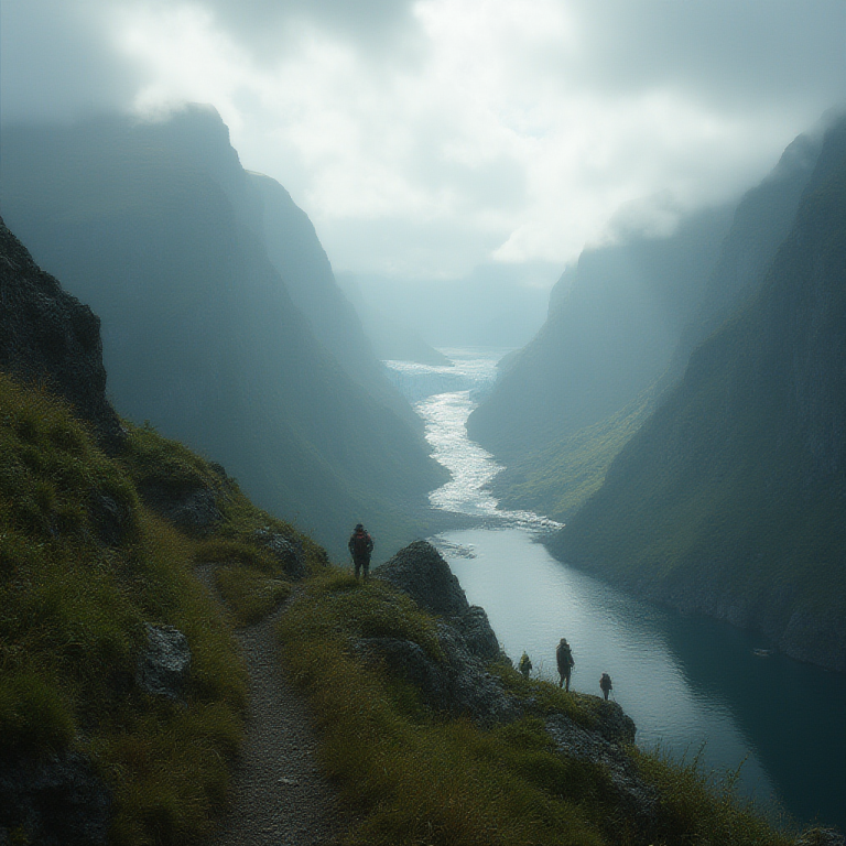 Hunyuan FLUX SRPO: Stormbreak Fjord Overlook