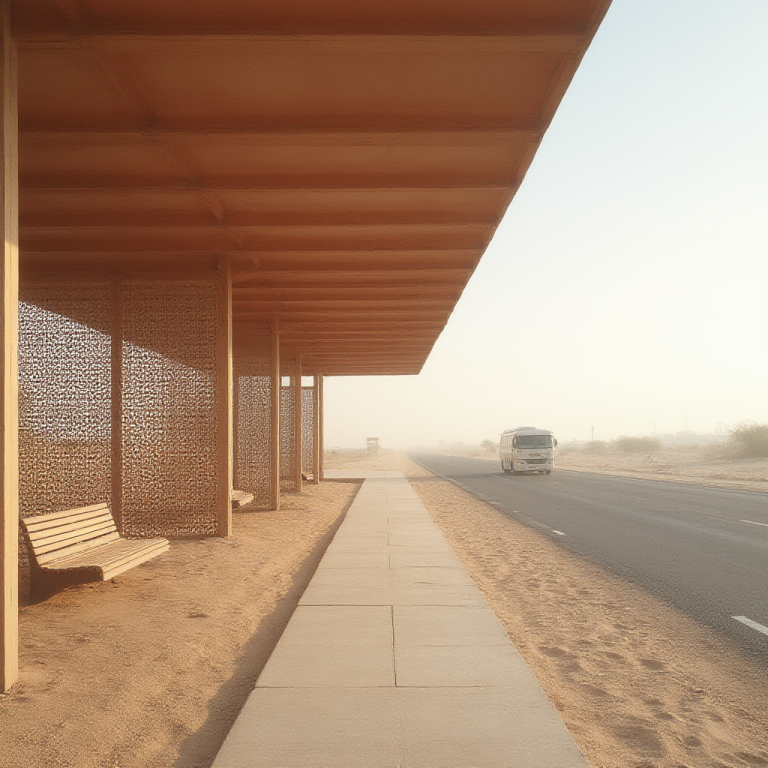 Hunyuan FLUX SRPO: Desert Transit Pavilion