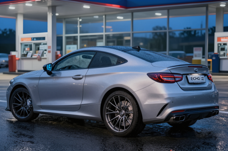 Microsoft Lens: Rainy Silver Coupe