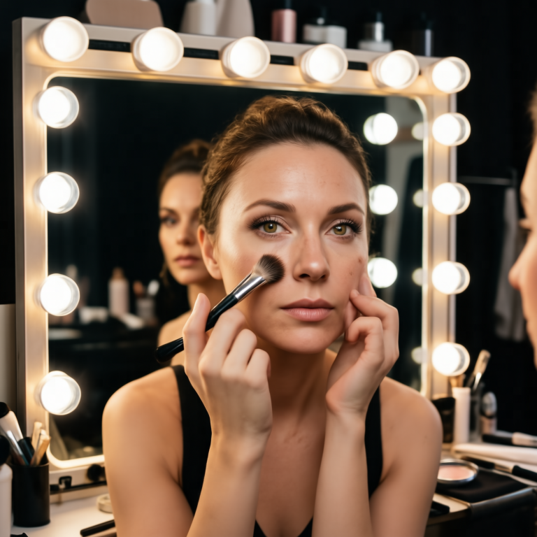 Microsoft Lens: Backstage Makeup Portrait