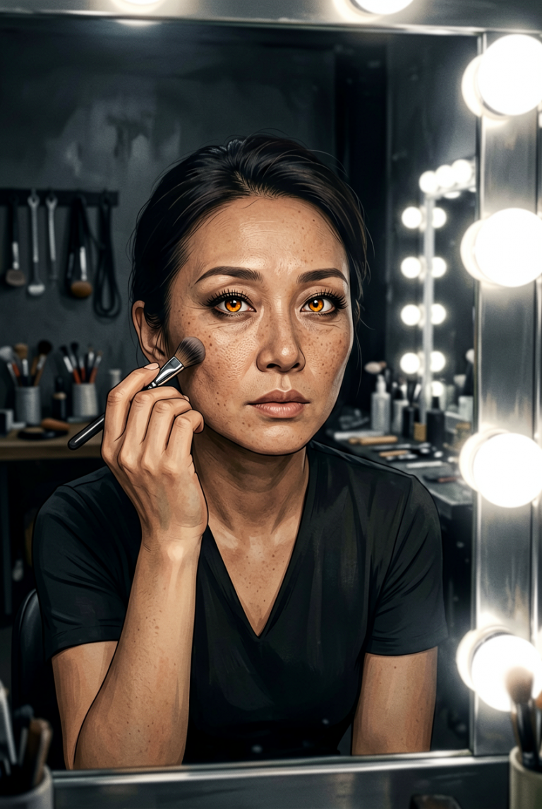 ERNIE Image: Backstage Makeup Portrait