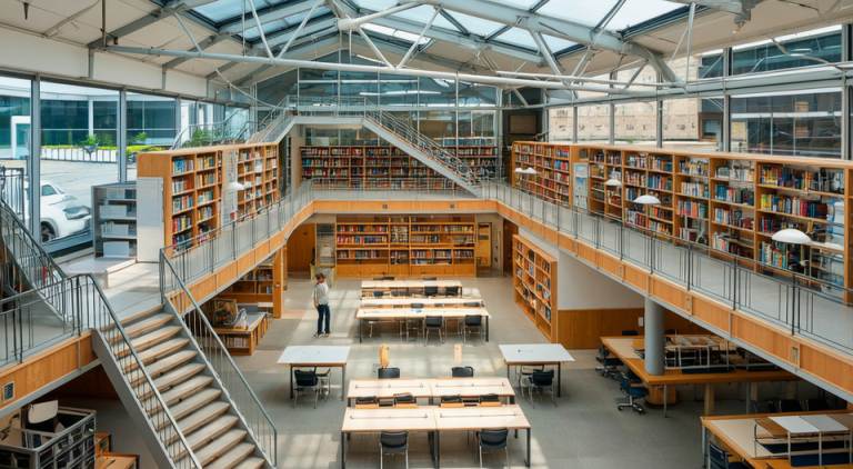 Wan Image Small: Courtyard Library Cutaway