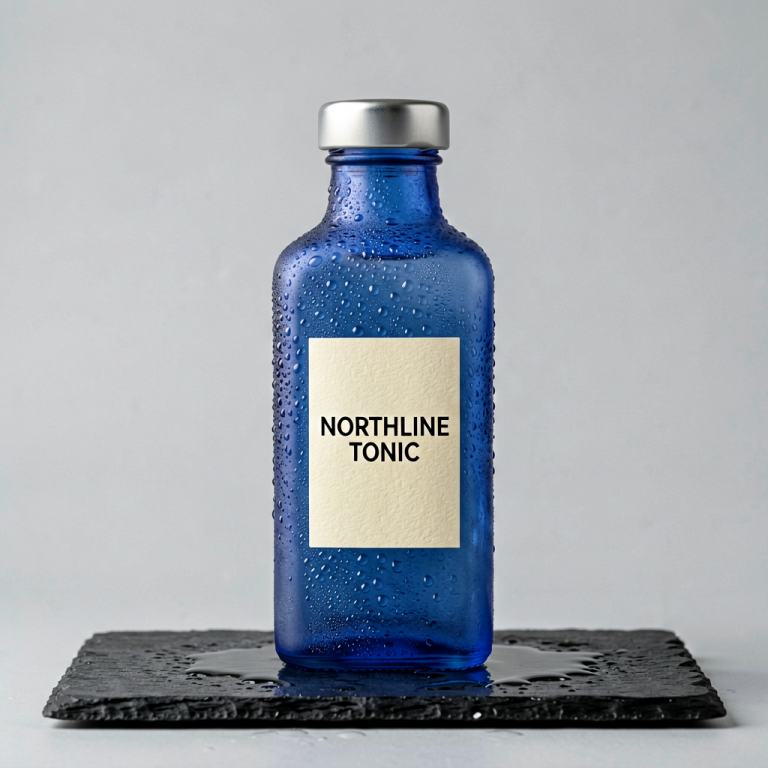 ERNIE Image Turbo: Condensation Bottle Packshot
