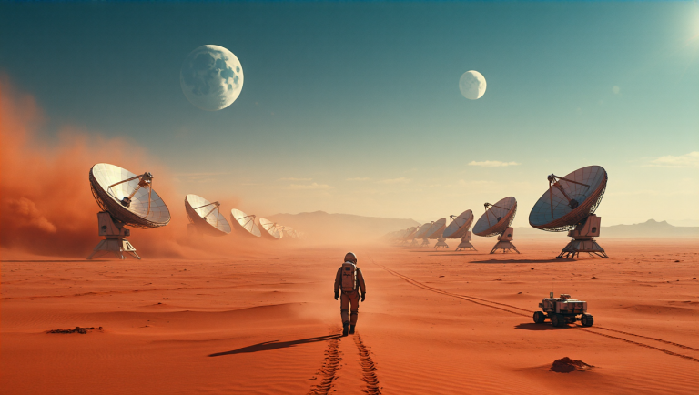 HiDream I1 Full: Desert Relay Array
