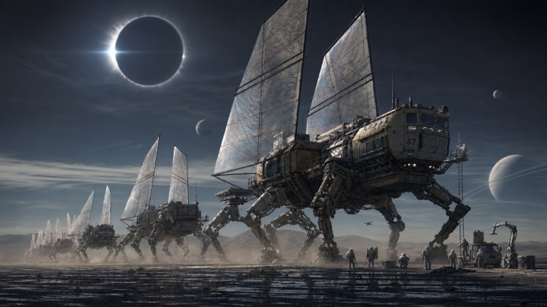 GPT Image 2: Orbital Caravan Eclipse