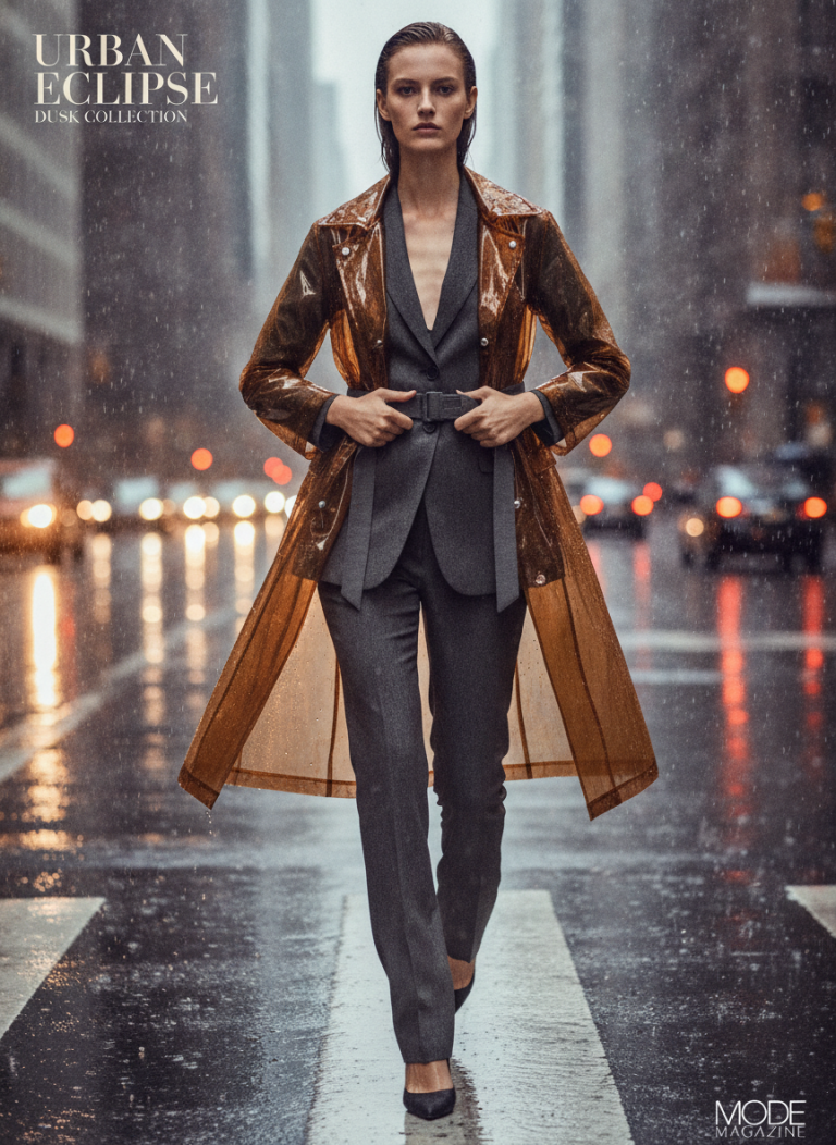 Nano Banana: Raincoat Street Editorial