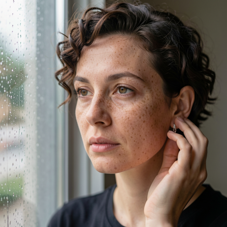 FLUX.2 Klein 9B: Freckled Window Portrait