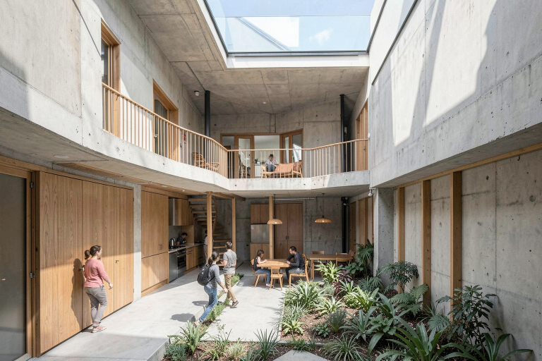FLUX.2 Klein 4B: Terraced Atrium House