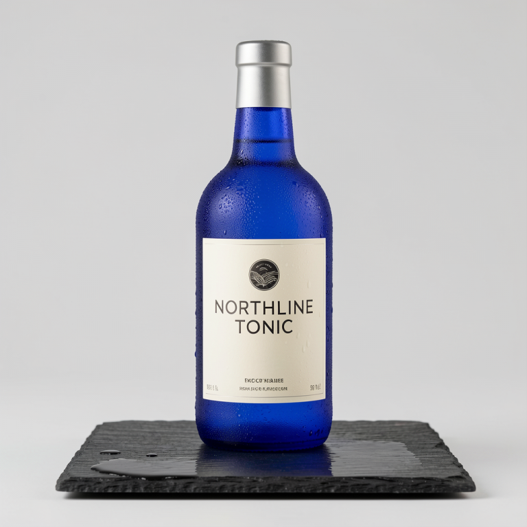 FLUX.2 Klein 9B: Condensation Bottle Packshot