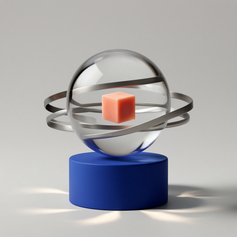 SenseNova U1 8B: Iridescent Glass Orbital
