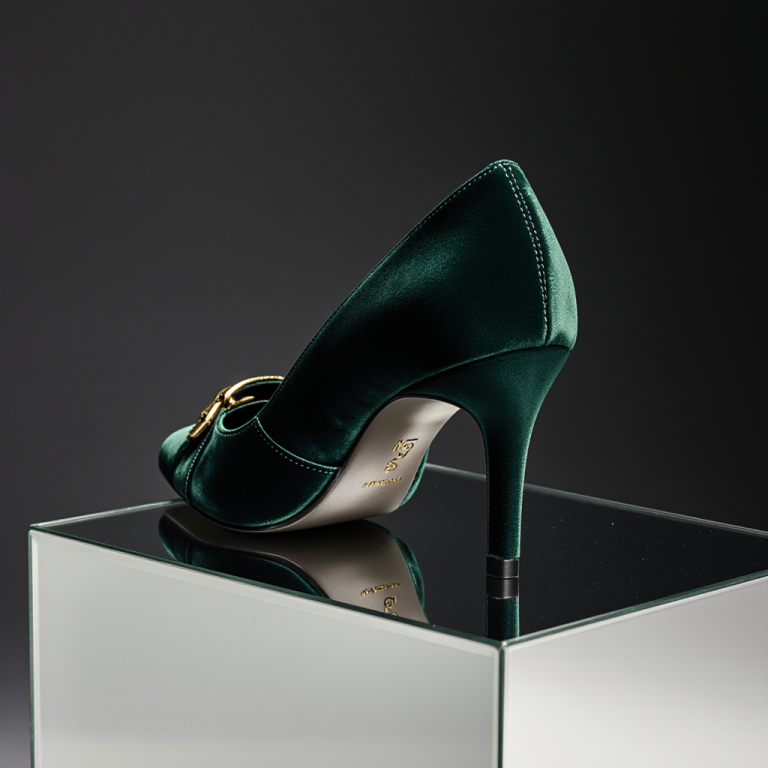 FLUX.1 Krea Dev: Velvet Shoe Packshot