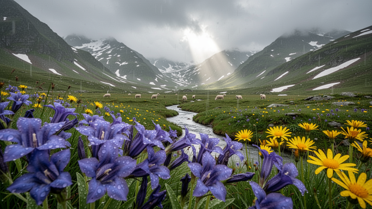 FLUX.2 Dev Turbo: Alpine Wildflower Valley