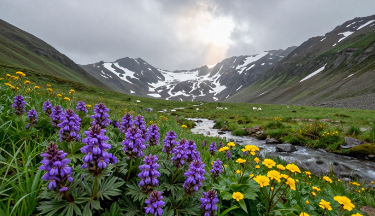 Z-Image Turbo: Alpine Wildflower Valley