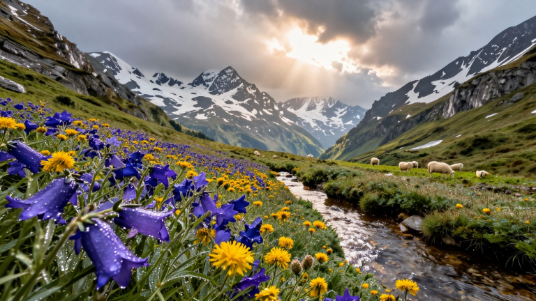 ERNIE Image: Alpine Wildflower Valley