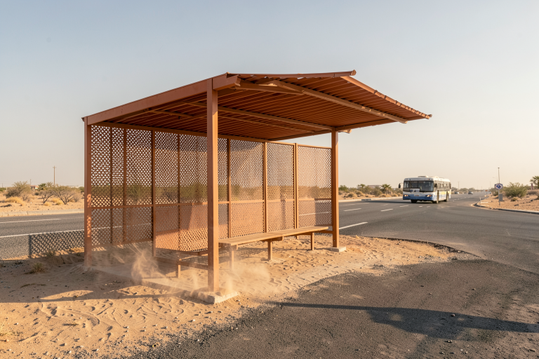 FLUX.2 Klein 4B: Desert Transit Pavilion