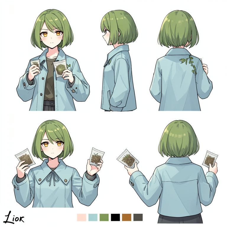 FLUX.2 Klein 4B: Botanical Witch Sheet