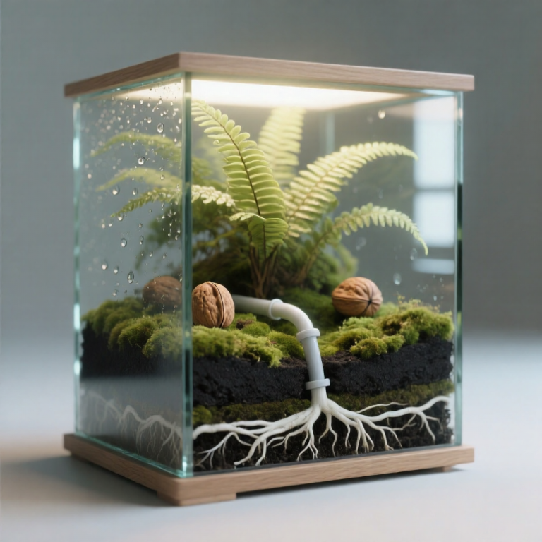 Qwen Image: Cutaway Terrarium Desk