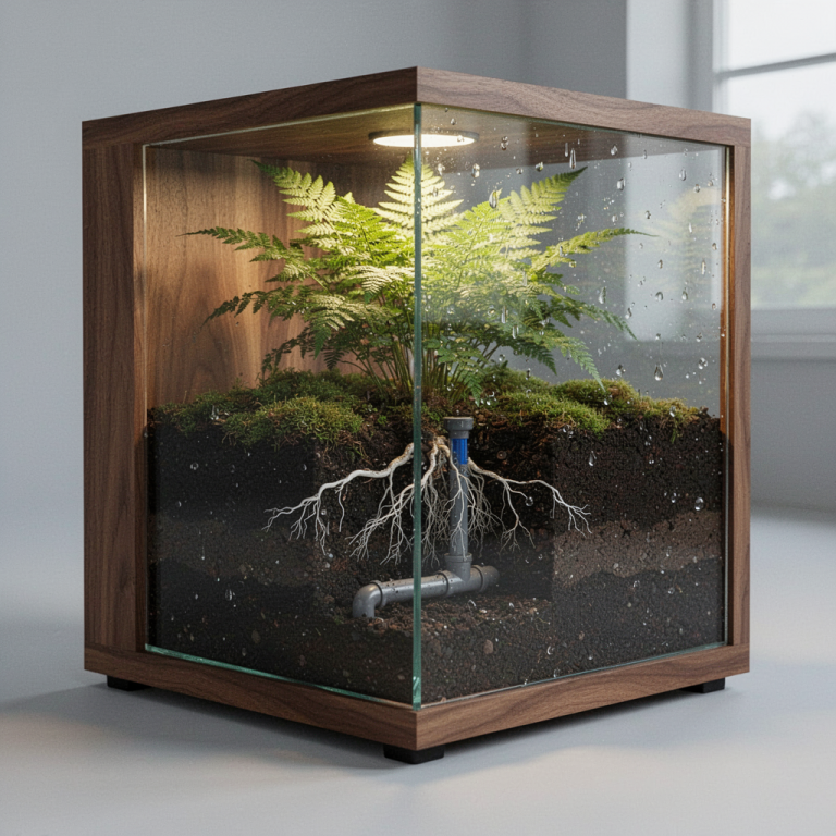 FLUX.2 Dev Turbo: Cutaway Terrarium Desk