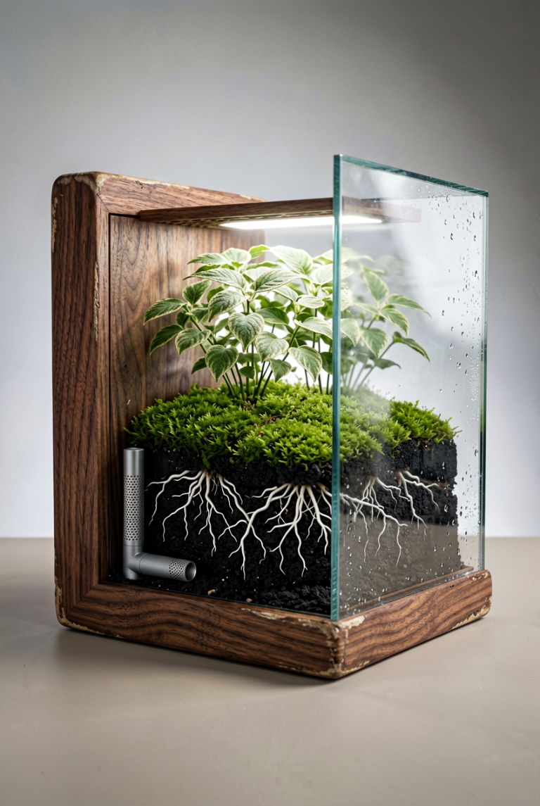 ERNIE Image Turbo: Cutaway Terrarium Desk