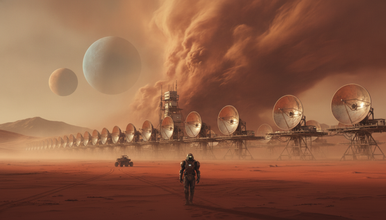Nano Banana: Desert Relay Array
