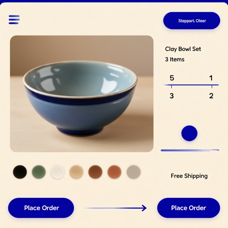 SenseNova U1 8B: Ceramic Shop Checkout