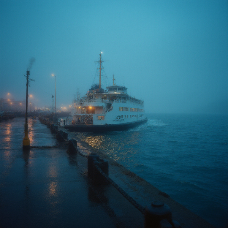 Hunyuan FLUX SRPO: Night Ferry Deck