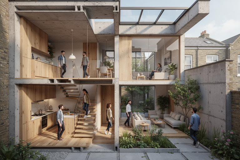 FLUX.2 Dev Turbo: Terraced Atrium House