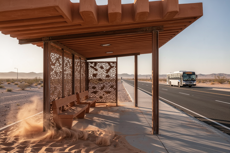 FLUX.2 Dev Turbo: Desert Transit Pavilion