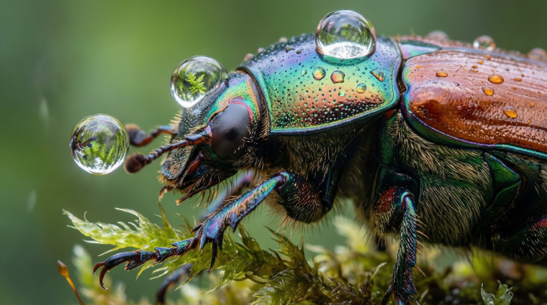 Qwen Image Max Uncensored: Dewdrop Beetle Facets
