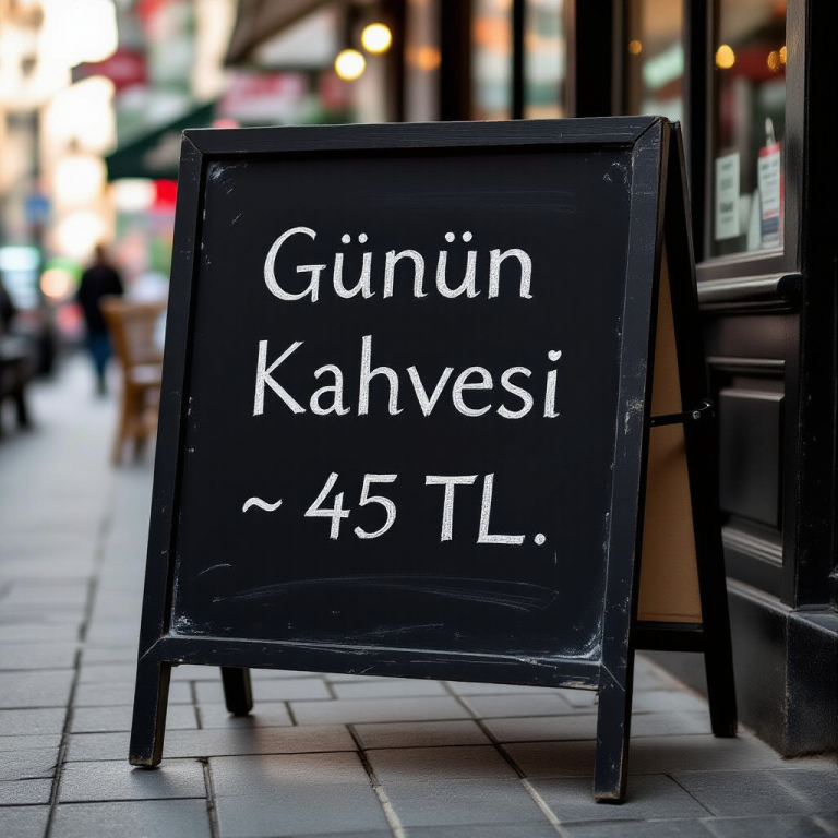 HiDream I1 Fast: Turkish Café Board
