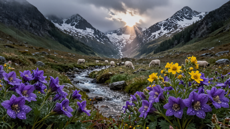 Microsoft Lens: Alpine Wildflower Valley