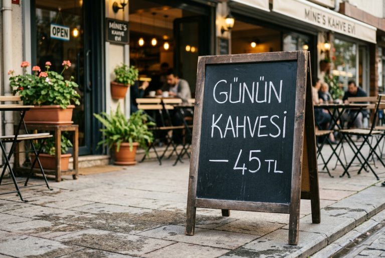 Nano Banana 2: Turkish Café Board