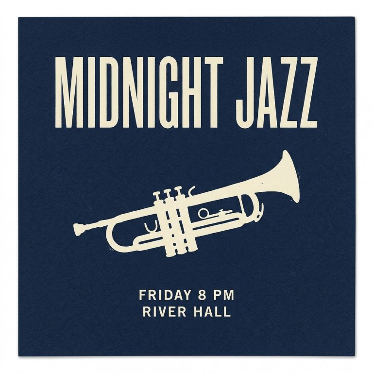 Nano Banana 2.1: Midnight Jazz Poster